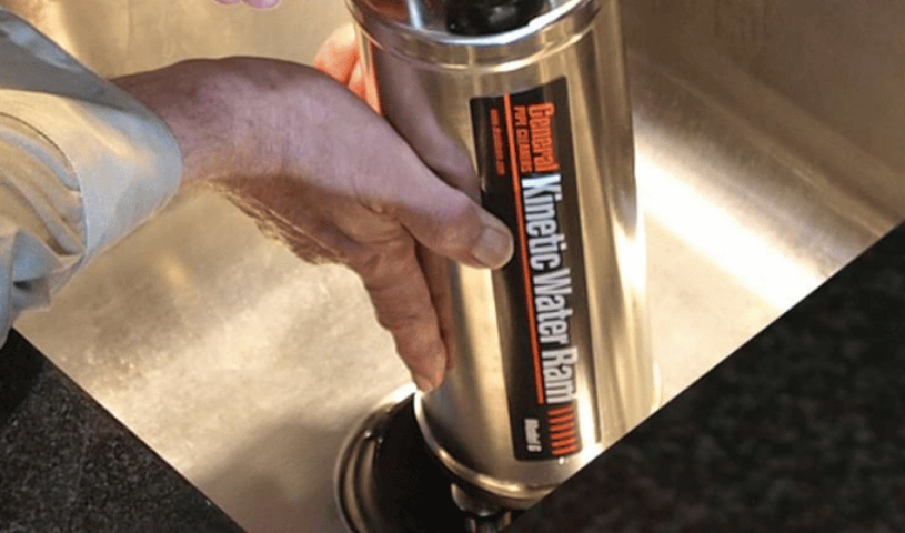 General Kinetic Water Ram Air-Powered Drain Cleaner
