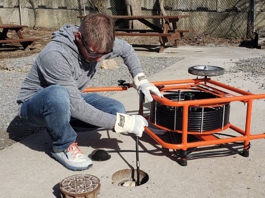 Flexi-Rooter Field Drain Cleaning Application