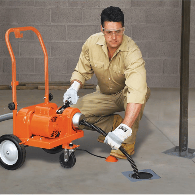 RodRunner Folding Drain Cleaning Machine Application