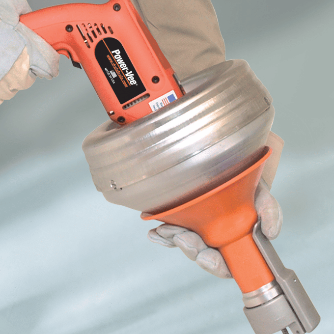 Power-Vee Drain Cleaning Machine