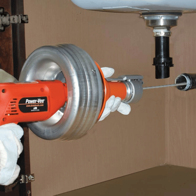 Power-Vee Drain Cleaning Machine Application