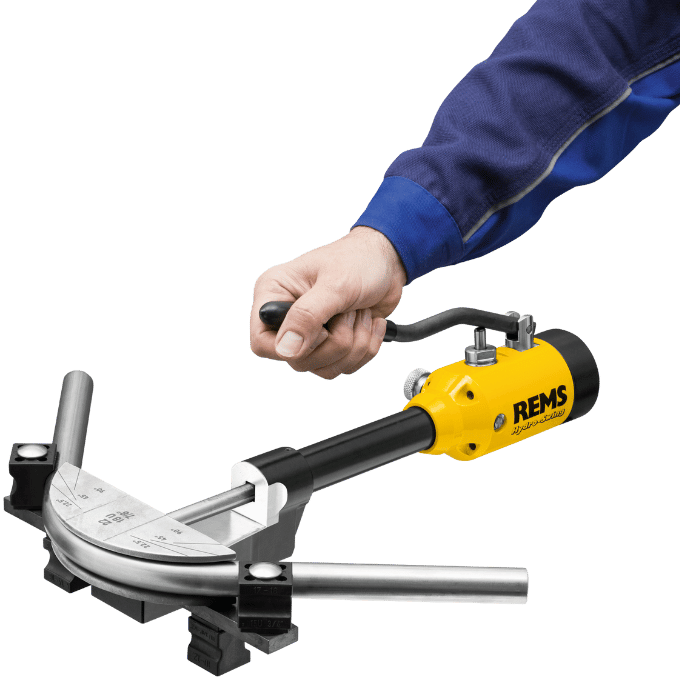 REMS Hydro-Swing hand pipe bending tool material application image