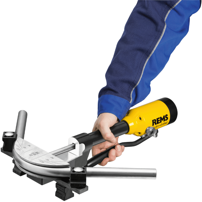 REMS Hydro-Swing hand pipe bending tool application image