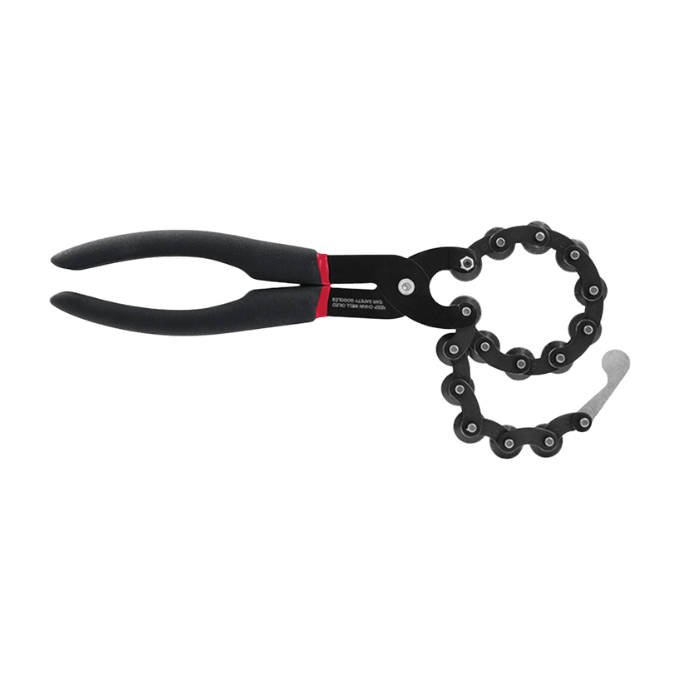 Universal roller chain cutter for settling of the F-armouring